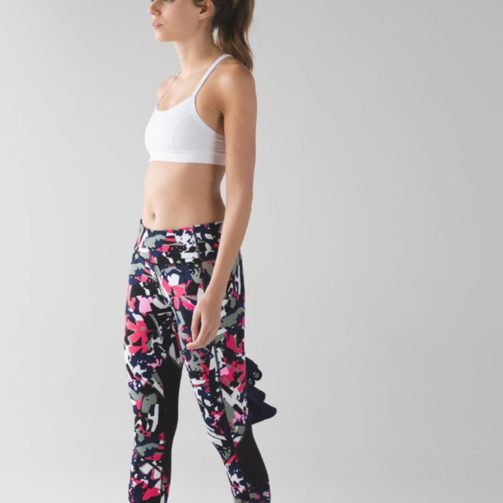 Lululemon Pace Rival Crop Pop Cut Boom Juice Multi